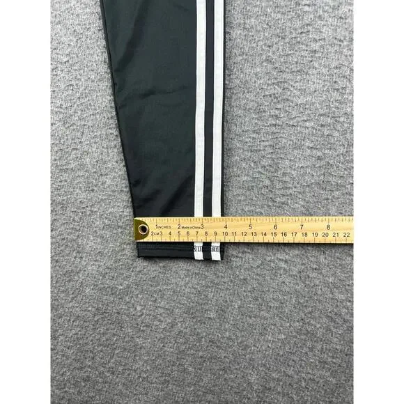 Adidas Kids Black Sweatpants with White Stripes‎ Size Medium (10-12) - Picture 8 of 9